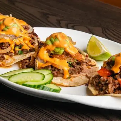 Traditional Mexican food at El Taco Loco Downtown Edmonton